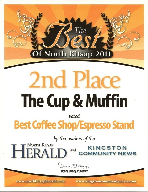 Best of North Kitsap - Best Coffee Shop / Espresso Stand Cup and Muffin 2nd Place